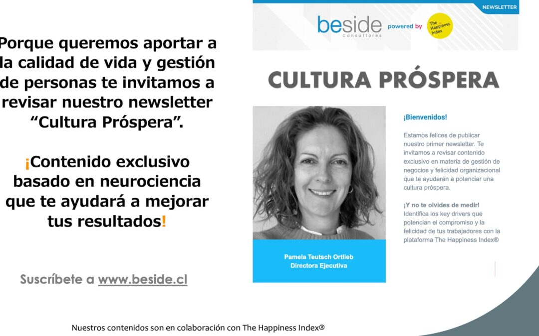 Primer Newsletter de Beside “CULTURA PRÓSPERA”
